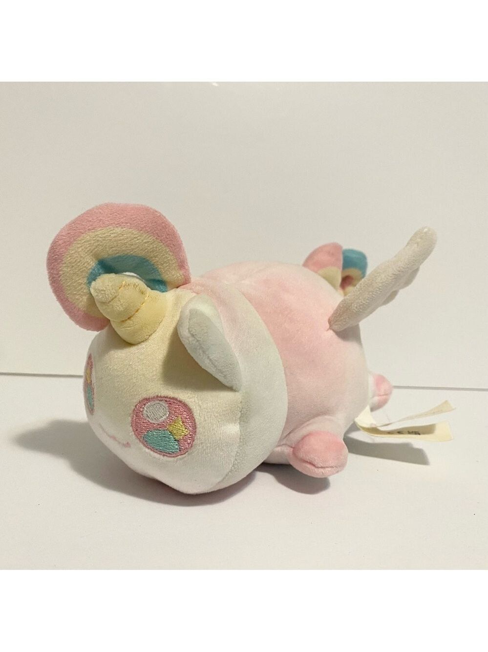 Aphmau MeeMeows Mystery Unicorn Rainbow Cat Plush Pink White 6" Kawaii Kitty Toy
